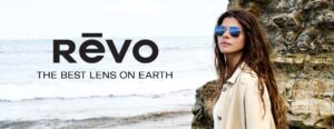 A woman wearing shades from the Revo